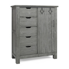 Lucca Chifforobe in Weathered Grey - Tots to Teens Furniture