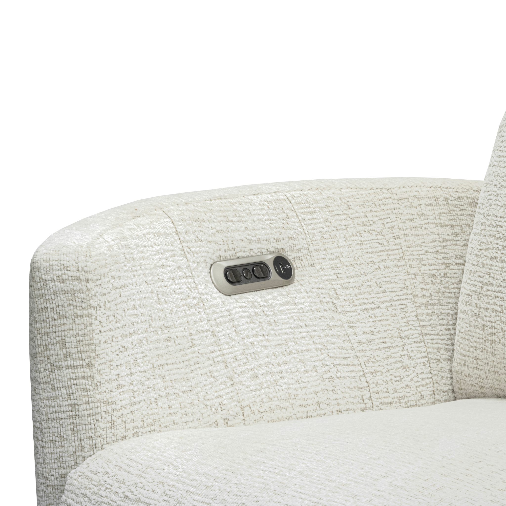 Brixy Exclusive Luna Plus Power Headrest Glider Recliner - Tots to Teens Furniture