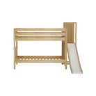 Twin Low Bunk Bed with Slide Platform - Tots to Teens Furniture