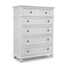 Madison 5 Drawer Chest in Natural White - Tots to Teens Furniture