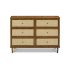 Marin with Cane 6 Drawer Dresser - Tots to Teens Furniture