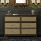 Marin with Cane 6 Drawer Dresser - Tots to Teens Furniture
