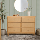 Marin with Cane 6 Drawer Dresser - Tots to Teens Furniture