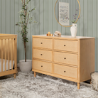 Marin with Cane 6 Drawer Dresser - Tots to Teens Furniture