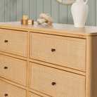 Marin with Cane 6 Drawer Dresser - Tots to Teens Furniture