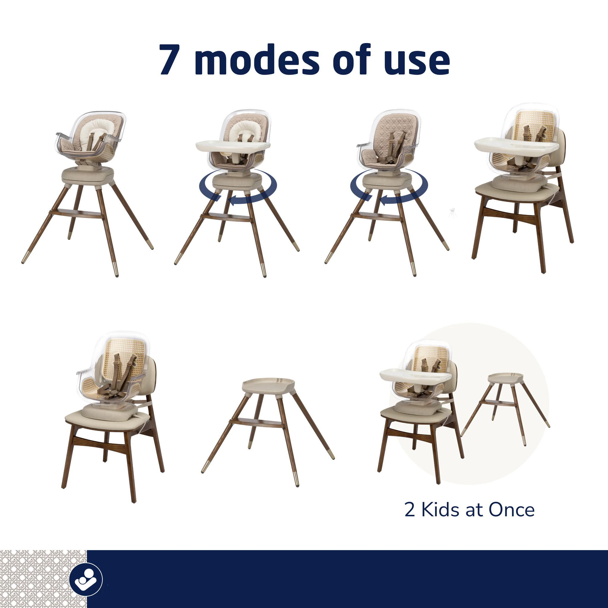 Kiskadee 360° Rotating High Chair - Tots to Teens Furniture