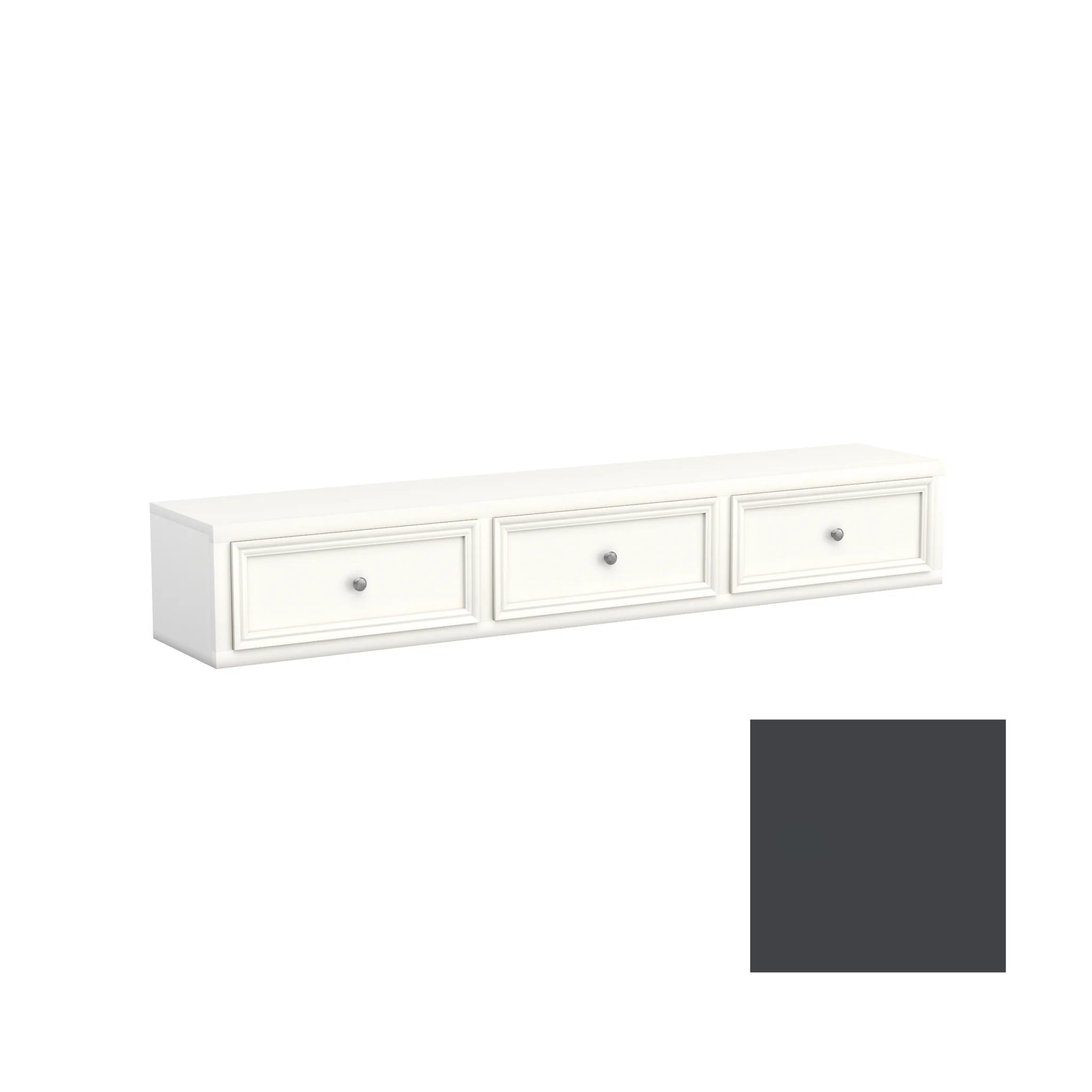 Neopolitan 3 Drawer Underbed Storage Unit - Tots to Teens Furniture