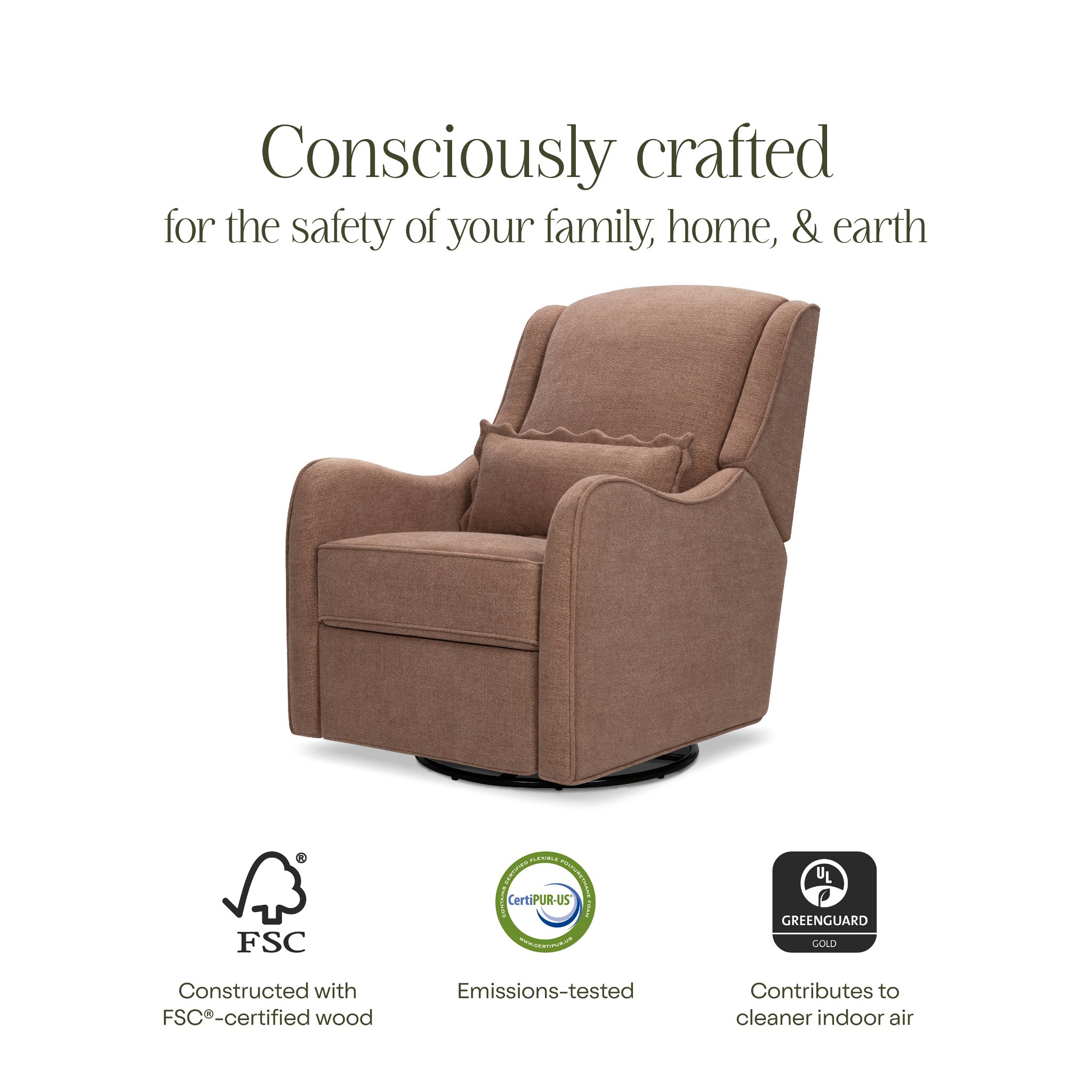Namesake Devon Recliner & Swivel Glider - Tots to Teens Furniture