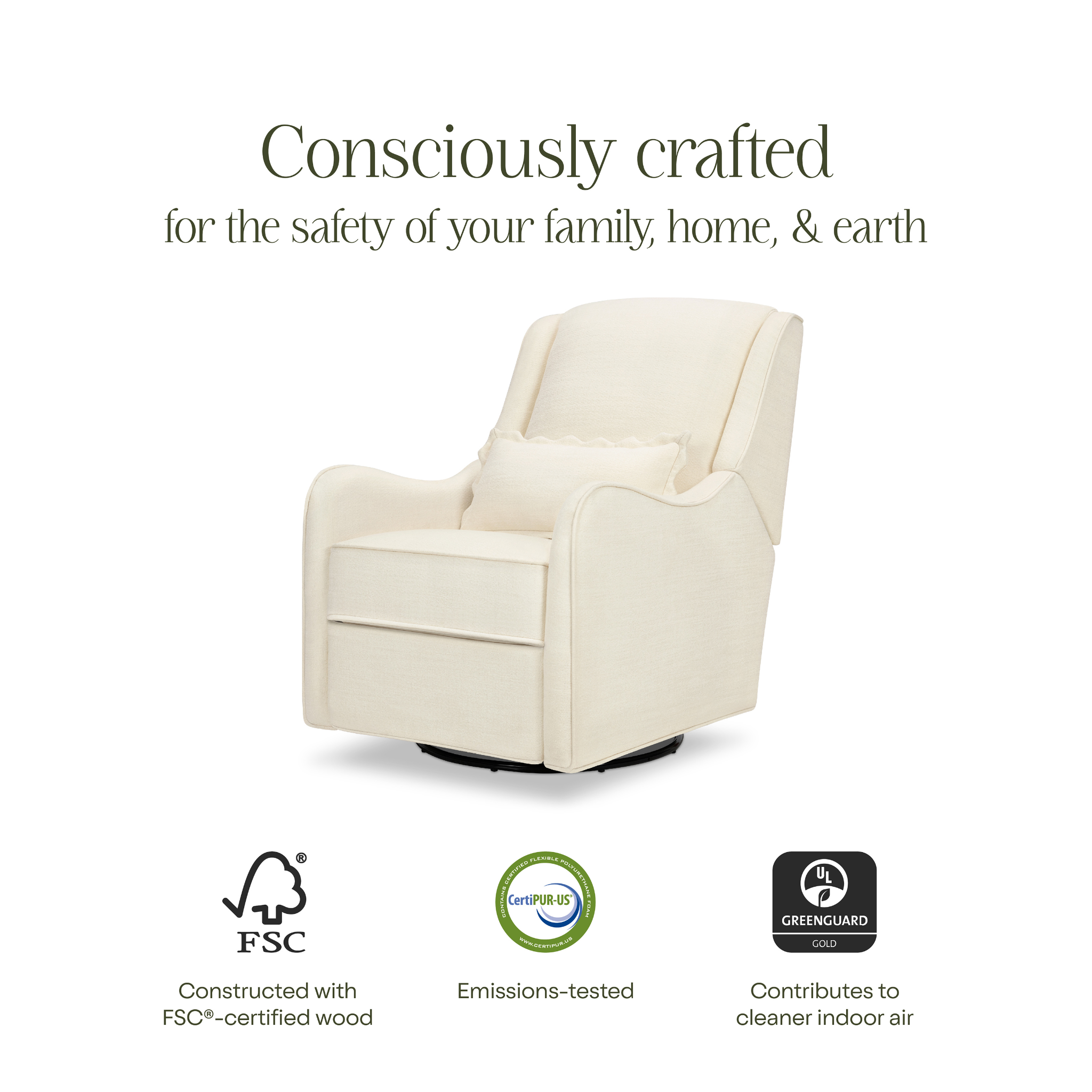 Devon Recliner & Swivel Glider - Tots to Teens Furniture