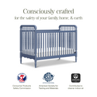 Liberty 3 in 1 Convertible Spindle Crib with Toddler Bed Conversion Kit - Tots to Teens Furniture