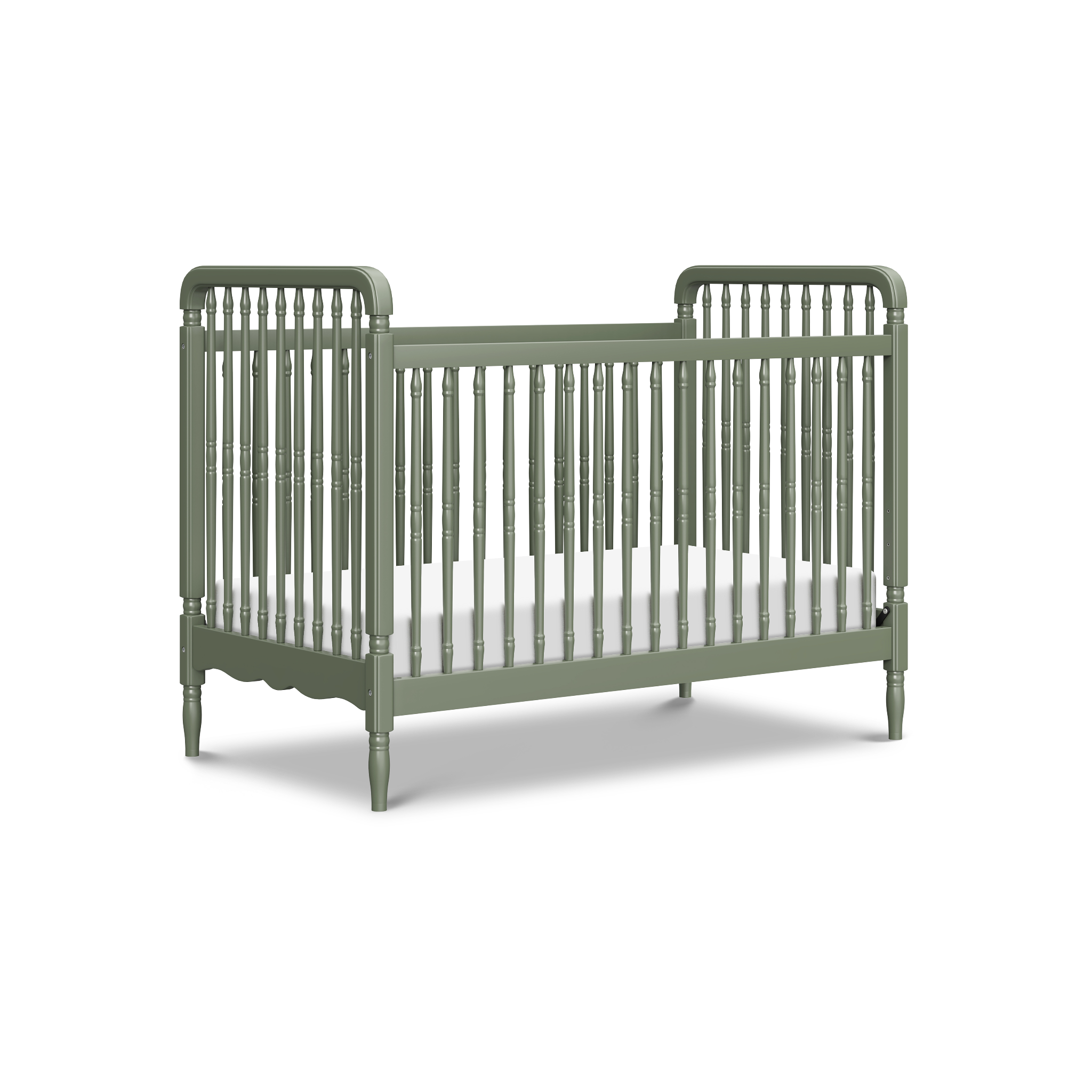 Liberty 3 in 1 Convertible Spindle Crib with Toddler Bed Conversion Kit - Tots to Teens Furniture