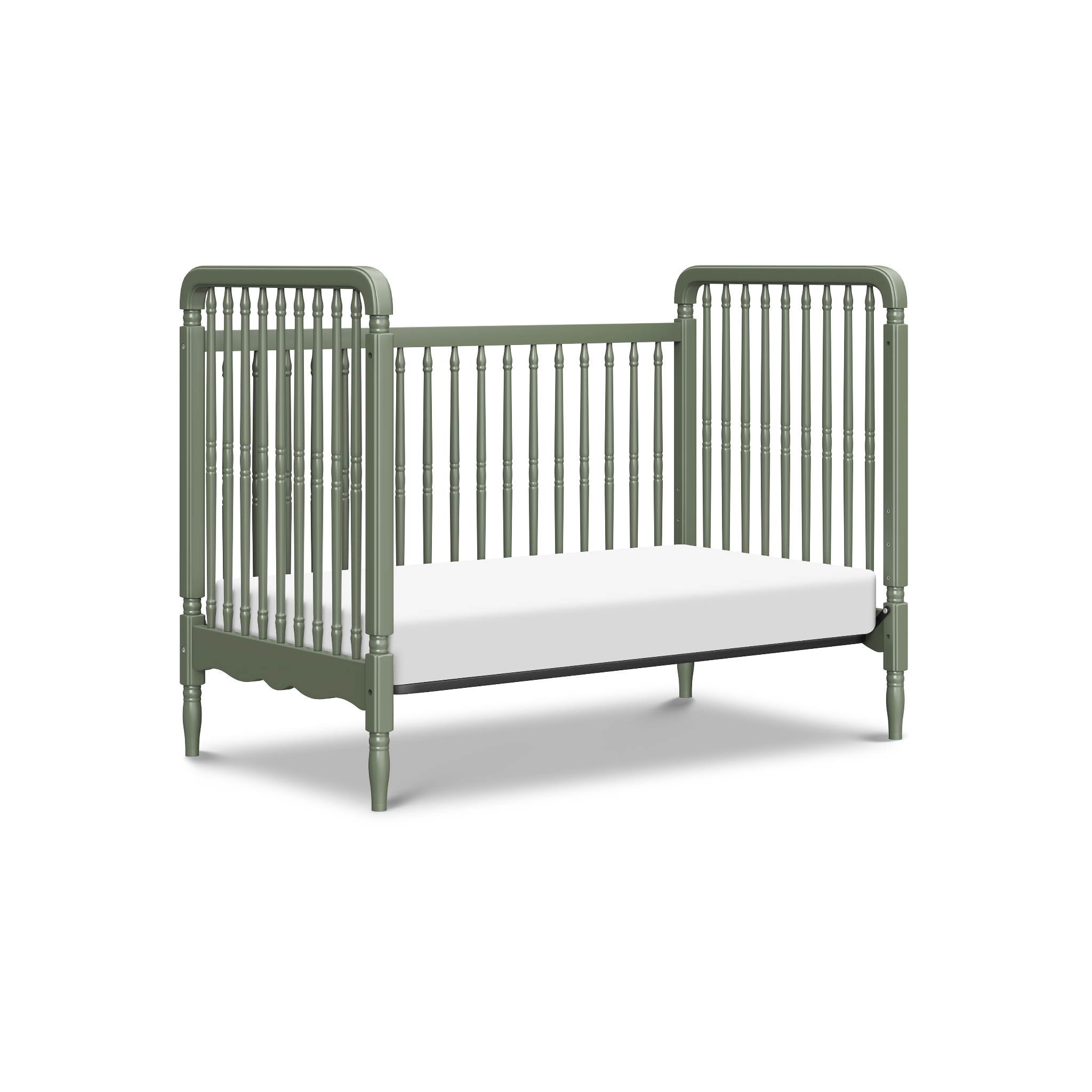 Liberty 3 in 1 Convertible Spindle Crib with Toddler Bed Conversion Kit - Tots to Teens Furniture