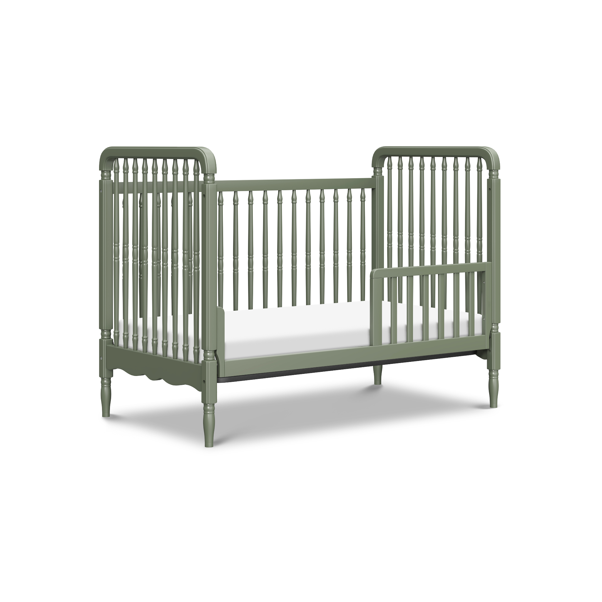 Liberty 3 in 1 Convertible Spindle Crib with Toddler Bed Conversion Kit - Tots to Teens Furniture