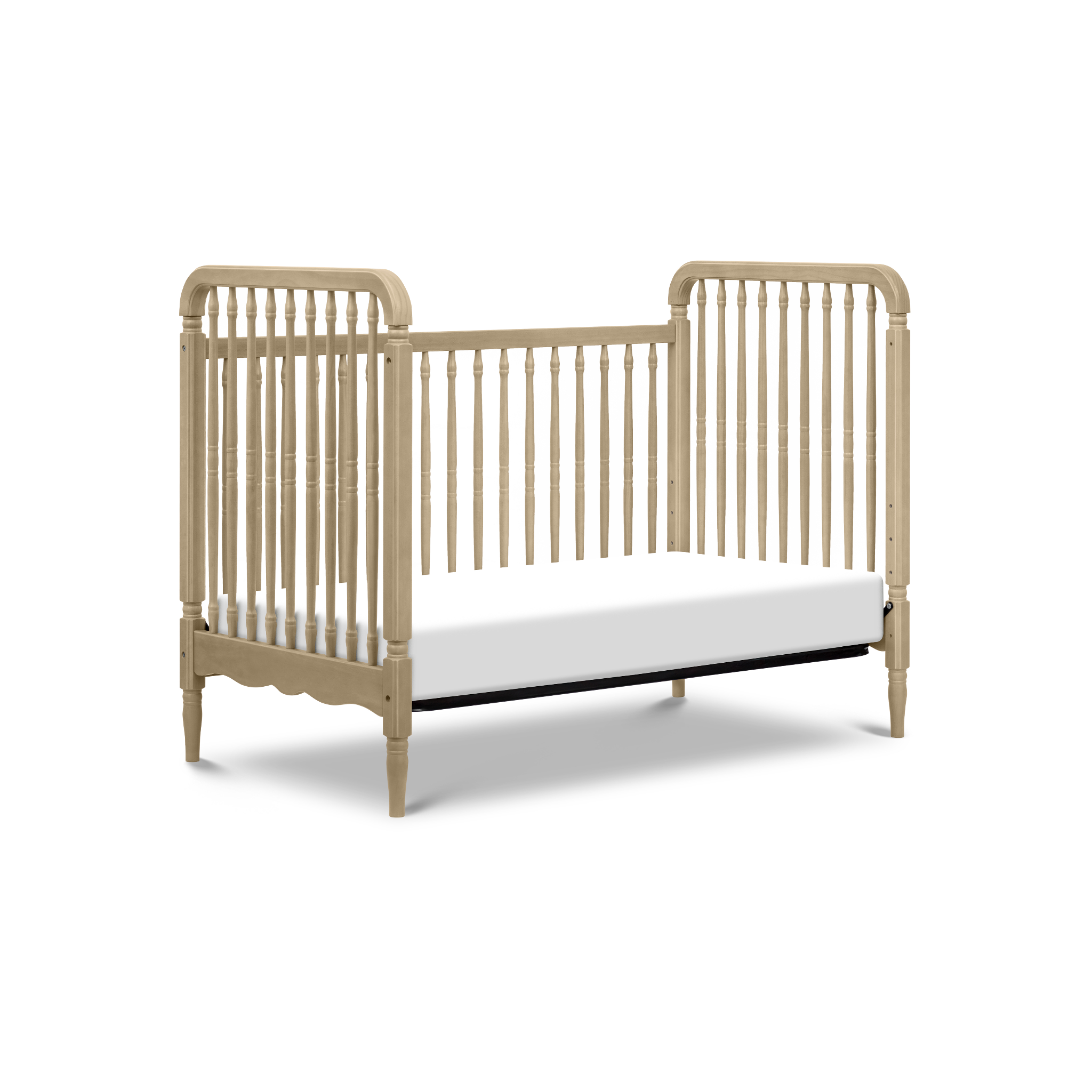 Liberty 3 in 1 Convertible Spindle Crib with Toddler Bed Conversion Kit - Tots to Teens Furniture