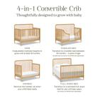 Liberty 4-in-1 Convertible Spindle Crib - Tots to Teens Furniture