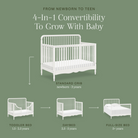 Liberty 4-in-1 Convertible Spindle Crib - Tots to Teens Furniture