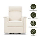 Willa Deluxe Power Recliner and Swivel Glider with Heat and Massage - Tots to Teens Furniture