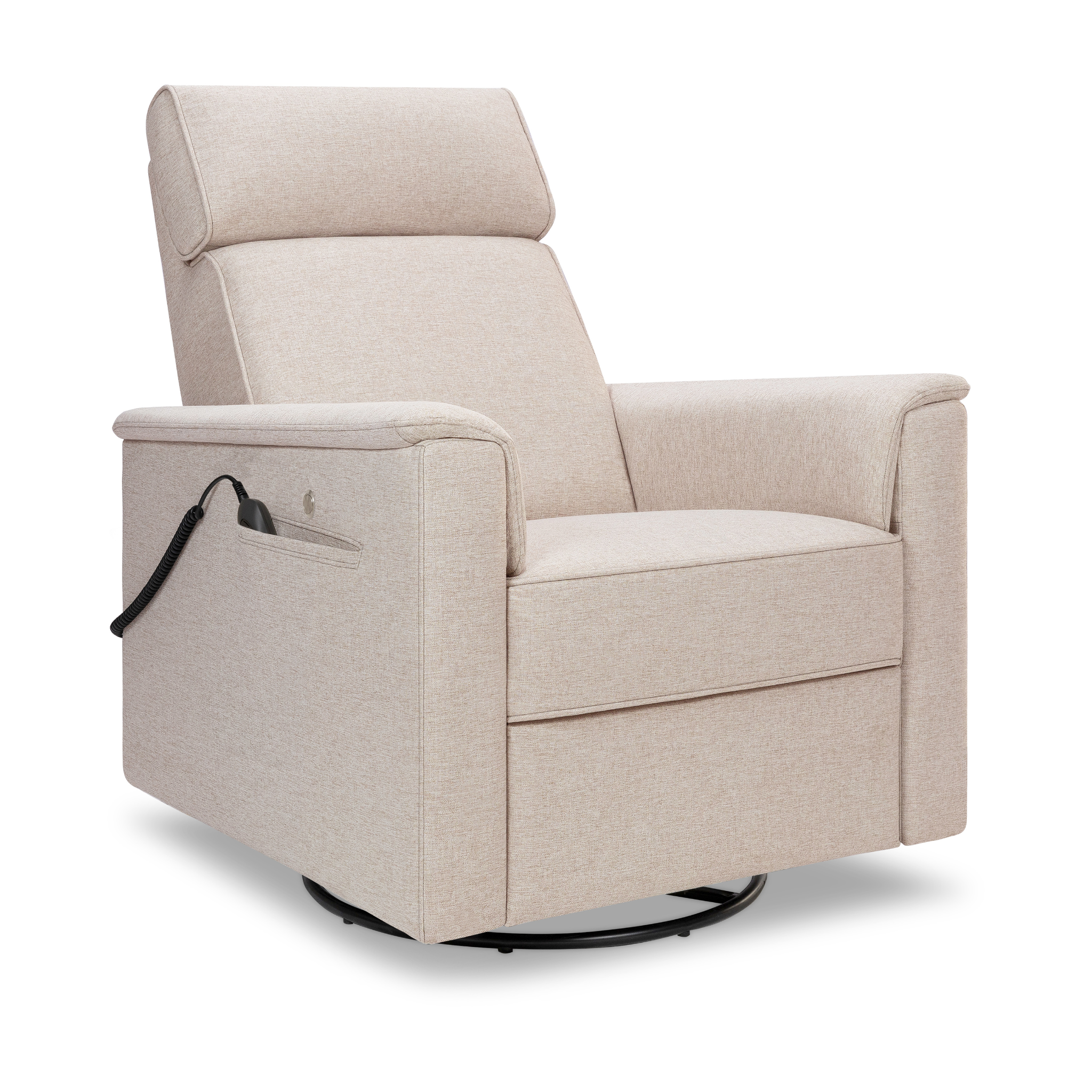 Willa Deluxe Power Recliner and Swivel Glider with Heat and Massage - Tots to Teens Furniture