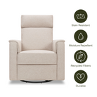 Willa Deluxe Power Recliner and Swivel Glider with Heat and Massage - Tots to Teens Furniture