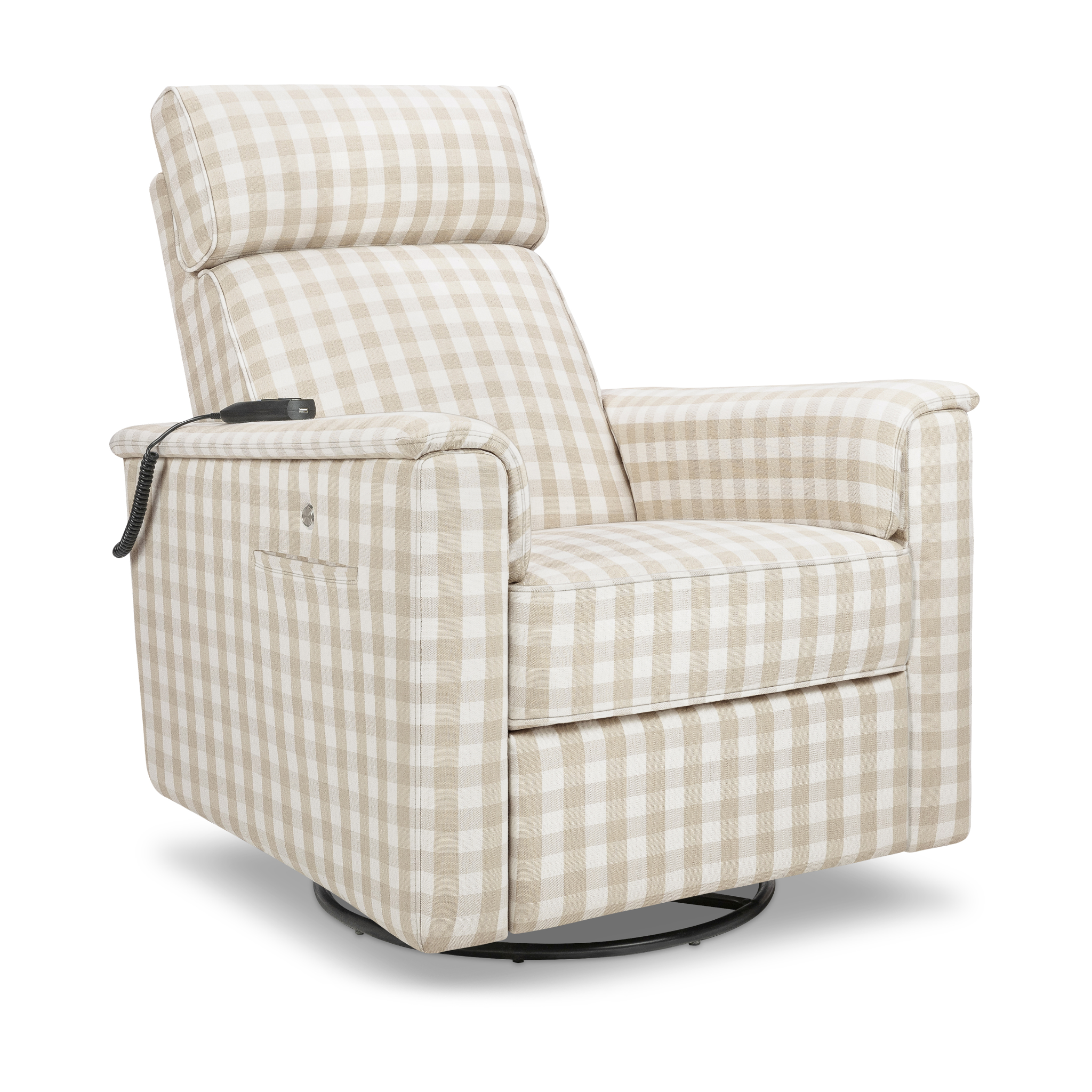 Willa Deluxe Power Recliner and Swivel Glider with Heat and Massage - Tots to Teens Furniture