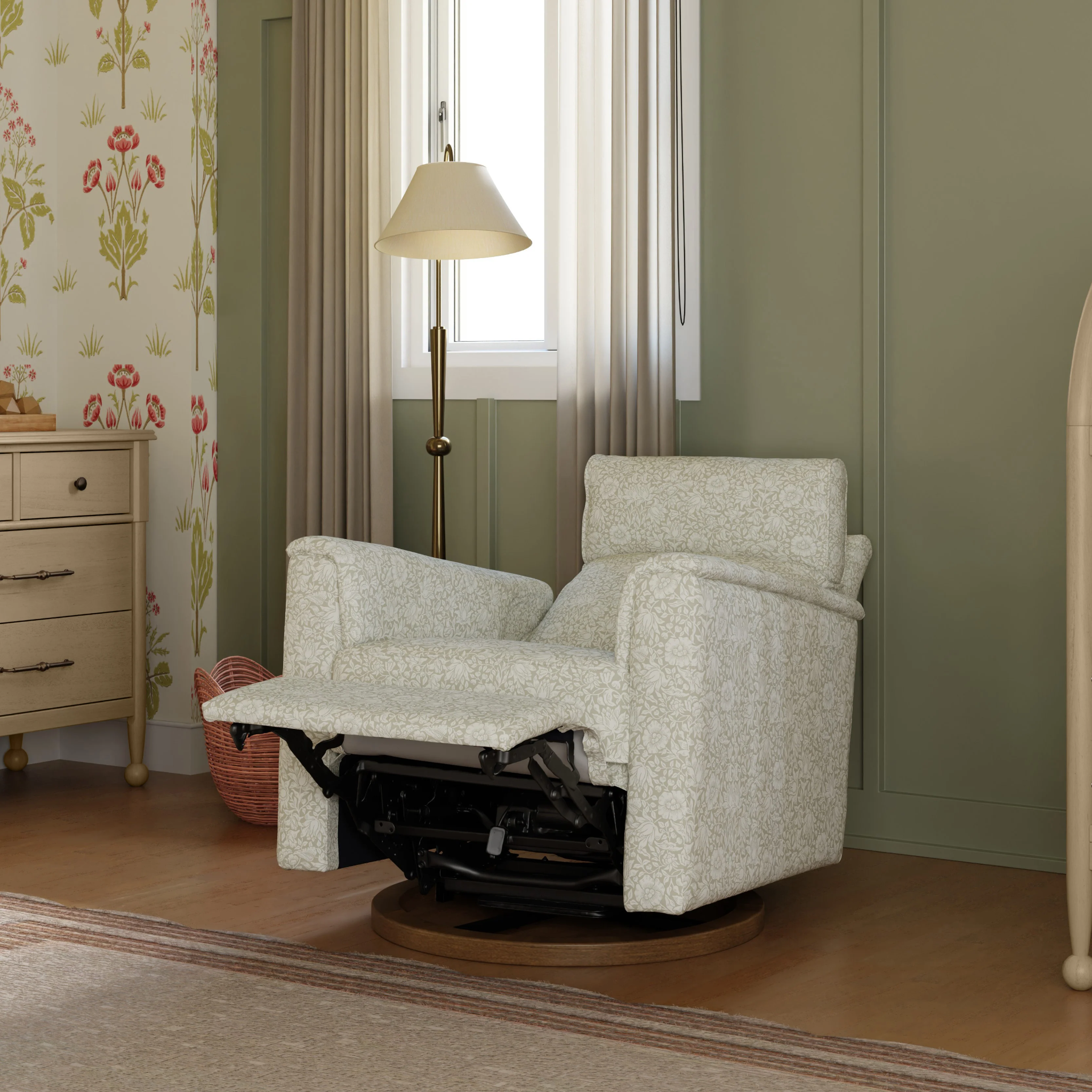 Willa Plus Power Glider Recliner w/ Power Headrest - Tots to Teens Furniture