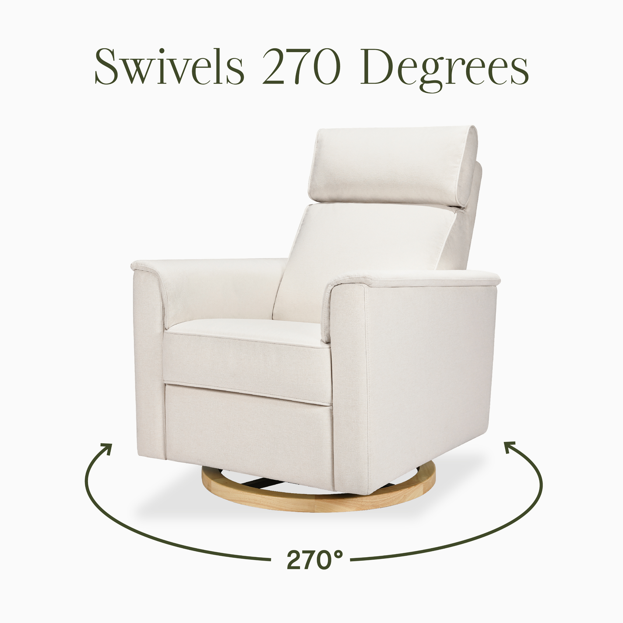 Willa Plus Power Glider Recliner w/ Power Headrest - Tots to Teens Furniture