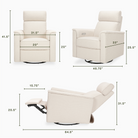 Willa Plus Power Glider Recliner w/ Power Headrest - Tots to Teens Furniture