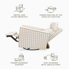Willa Plus Power Glider Recliner w/ Power Headrest - Tots to Teens Furniture