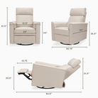 Willa Pro Power Recliner and Swivel Glider - Tots to Teens Furniture