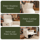 Willa Pro Power Recliner and Swivel Glider - Tots to Teens Furniture