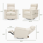 Willa Pro Power Recliner and Swivel Glider - Tots to Teens Furniture