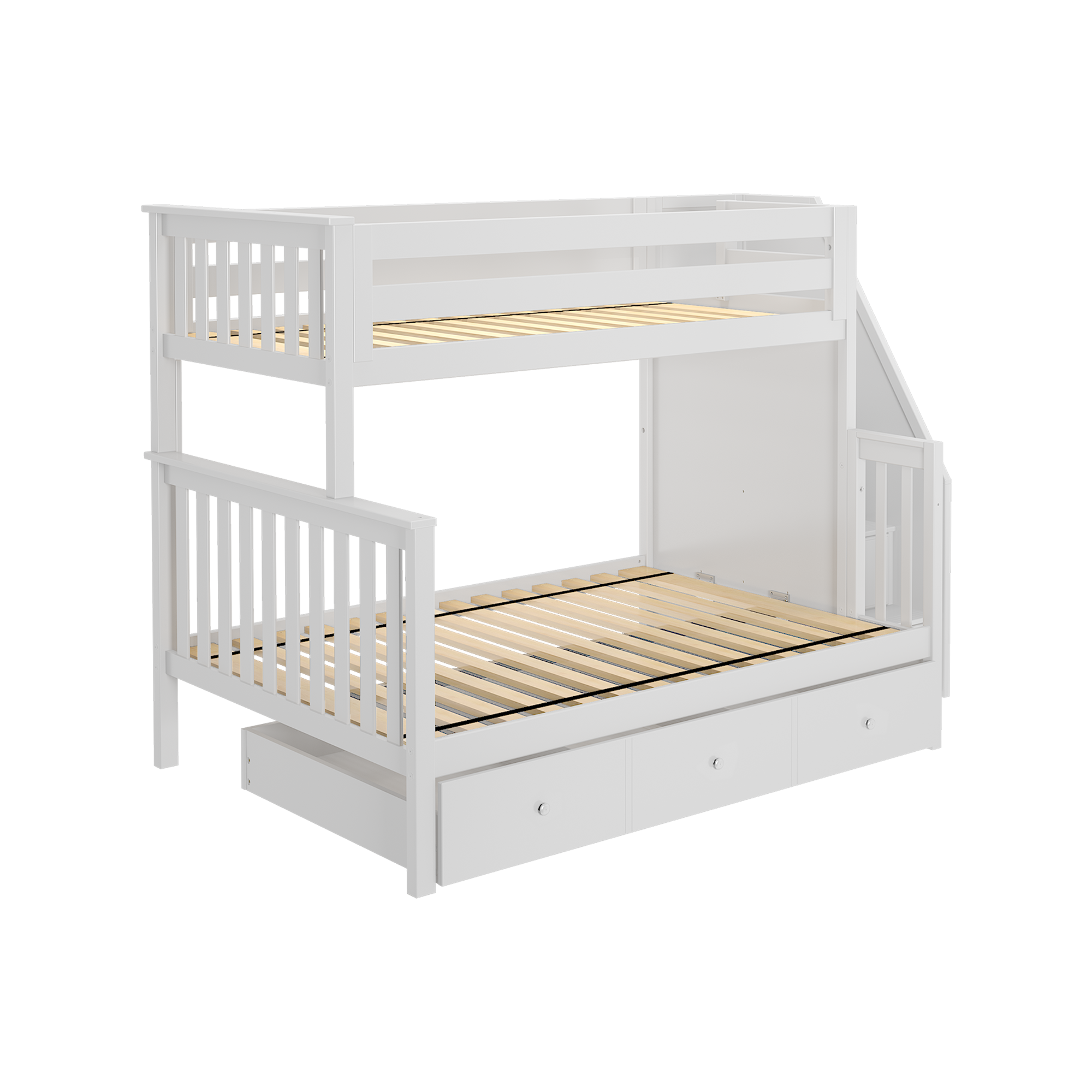 Newcastle - Twin/Full Bunk Bed w/ Staircase - Tots to Teens Furniture