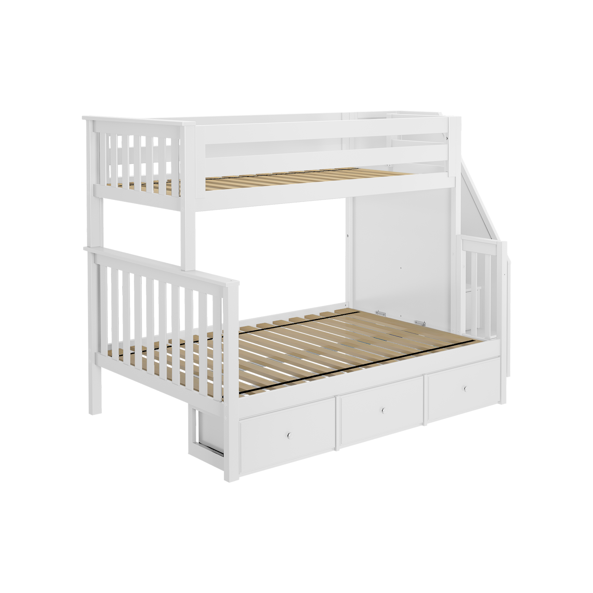 Newcastle - Twin/Full Bunk Bed w/ Staircase - Tots to Teens Furniture