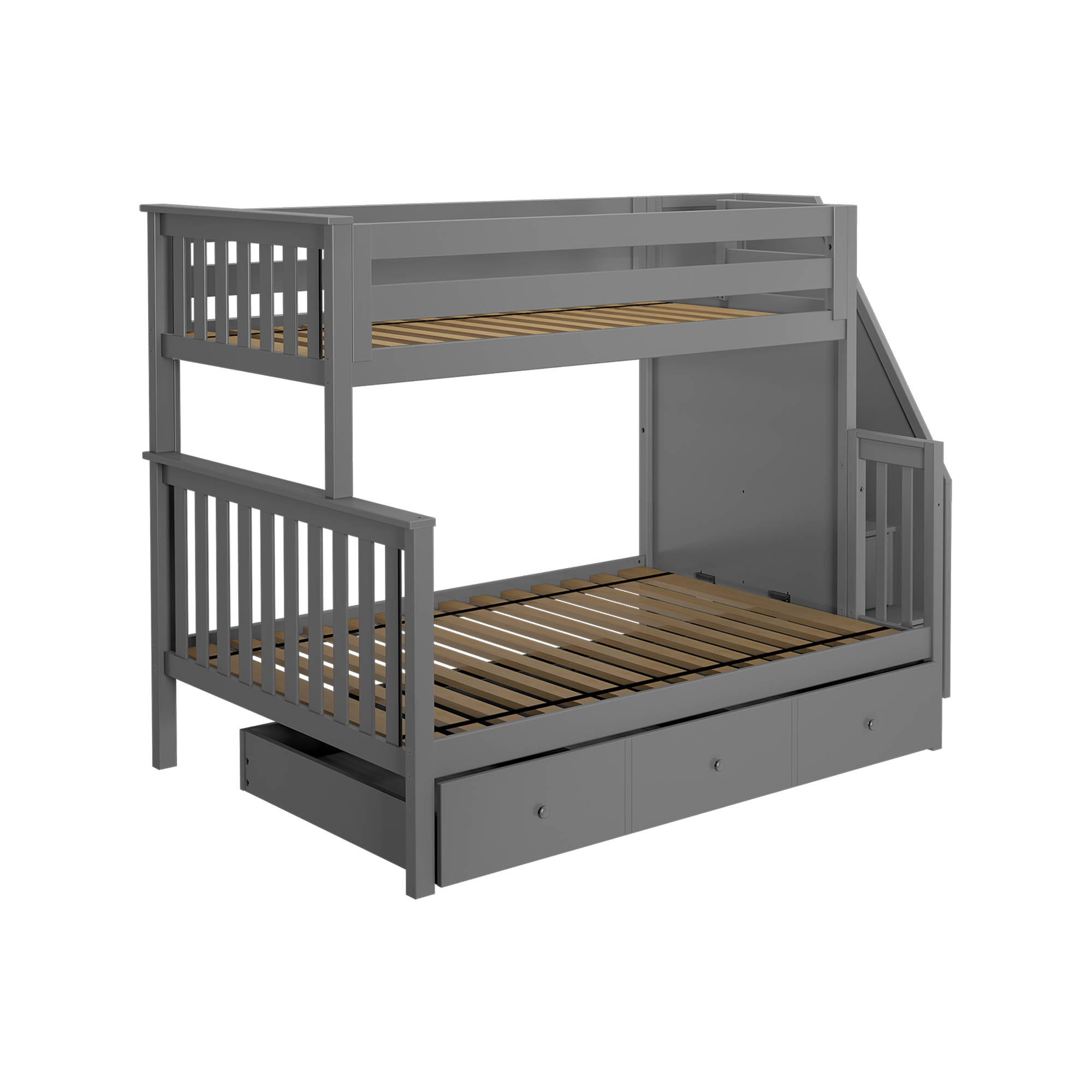 Newcastle - Twin/Full Bunk Bed w/ Staircase - Tots to Teens Furniture