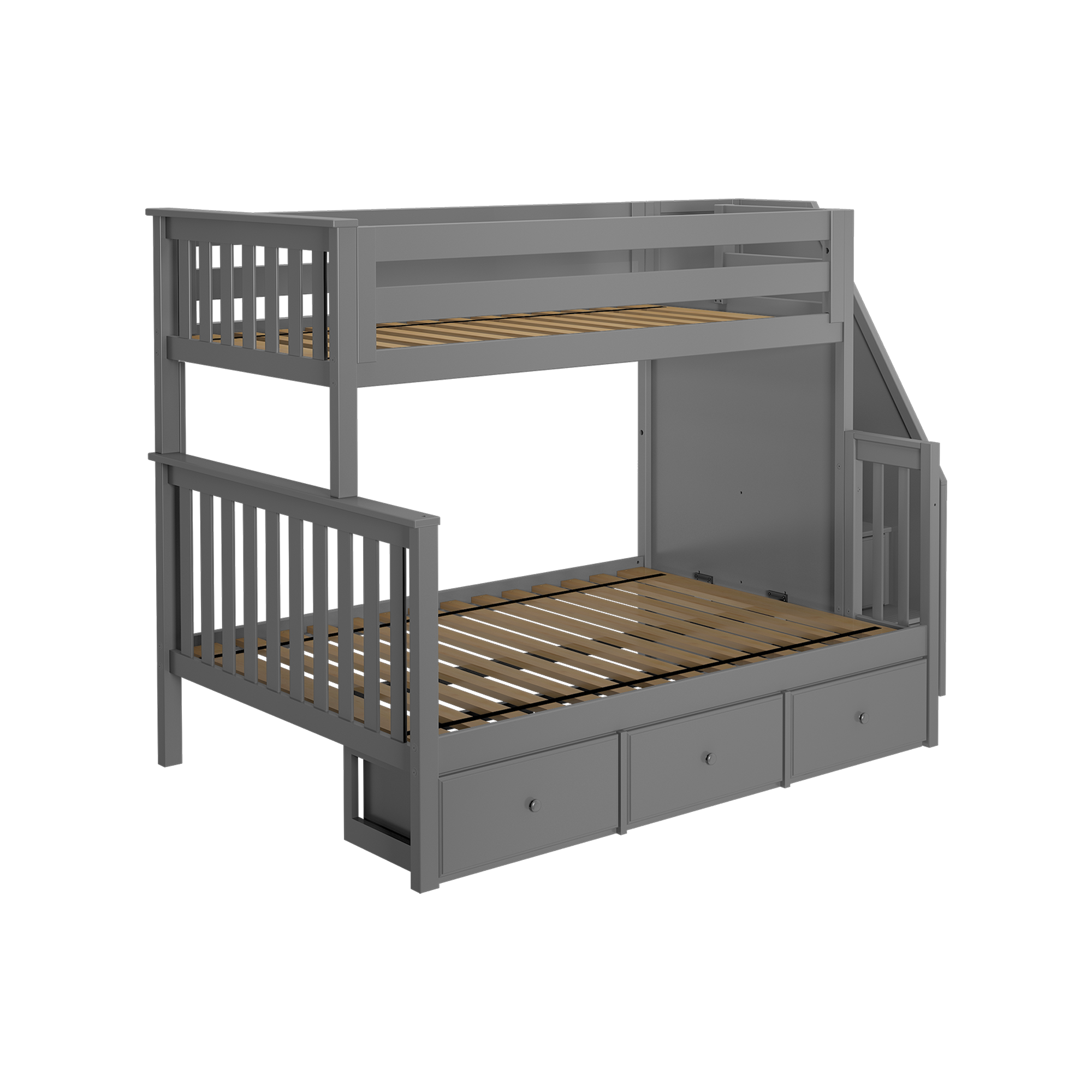 Newcastle - Twin/Full Bunk Bed w/ Staircase - Tots to Teens Furniture
