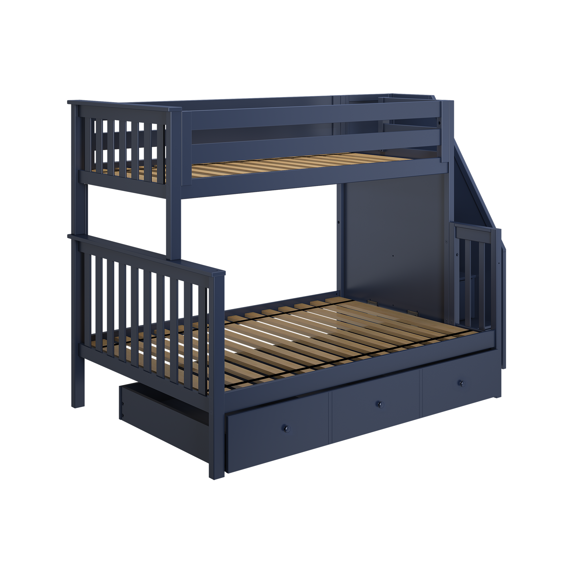Newcastle - Twin/Full Bunk Bed w/ Staircase - Tots to Teens Furniture