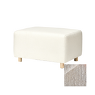 Oilo Ollie Ottoman a Chair and a Half - Stationary Rectangle Ottoman With Wood Legs - Tots to Teens Furniture