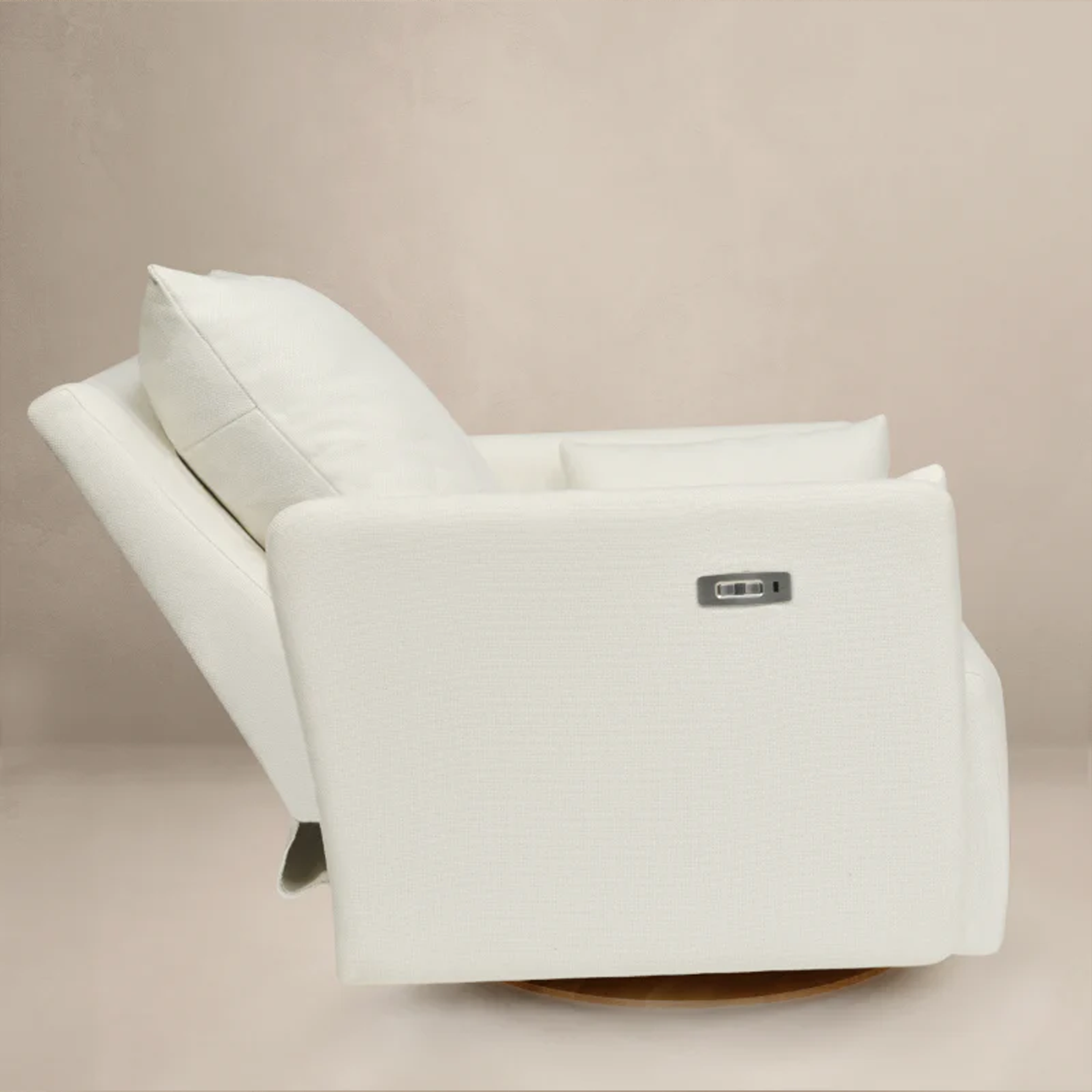 Oilo Ollie Standard Size - Swivel Nursery Glider with Back Recline Feature