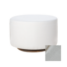 Oilo Small Stationary Oval Ottoman With Wood Base - Tots to Teens Furniture