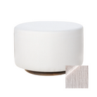 Oilo Small Stationary Oval Ottoman With Wood Base - Tots to Teens Furniture