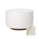 Oilo Small Stationary Oval Ottoman With Wood Base - Tots to Teens Furniture