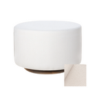 Oilo Small Stationary Oval Ottoman With Wood Base - Tots to Teens Furniture