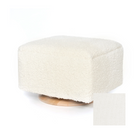 Oilo Small Stationary Rectangle Ottoman With Wood Base - Tots to Teens Furniture
