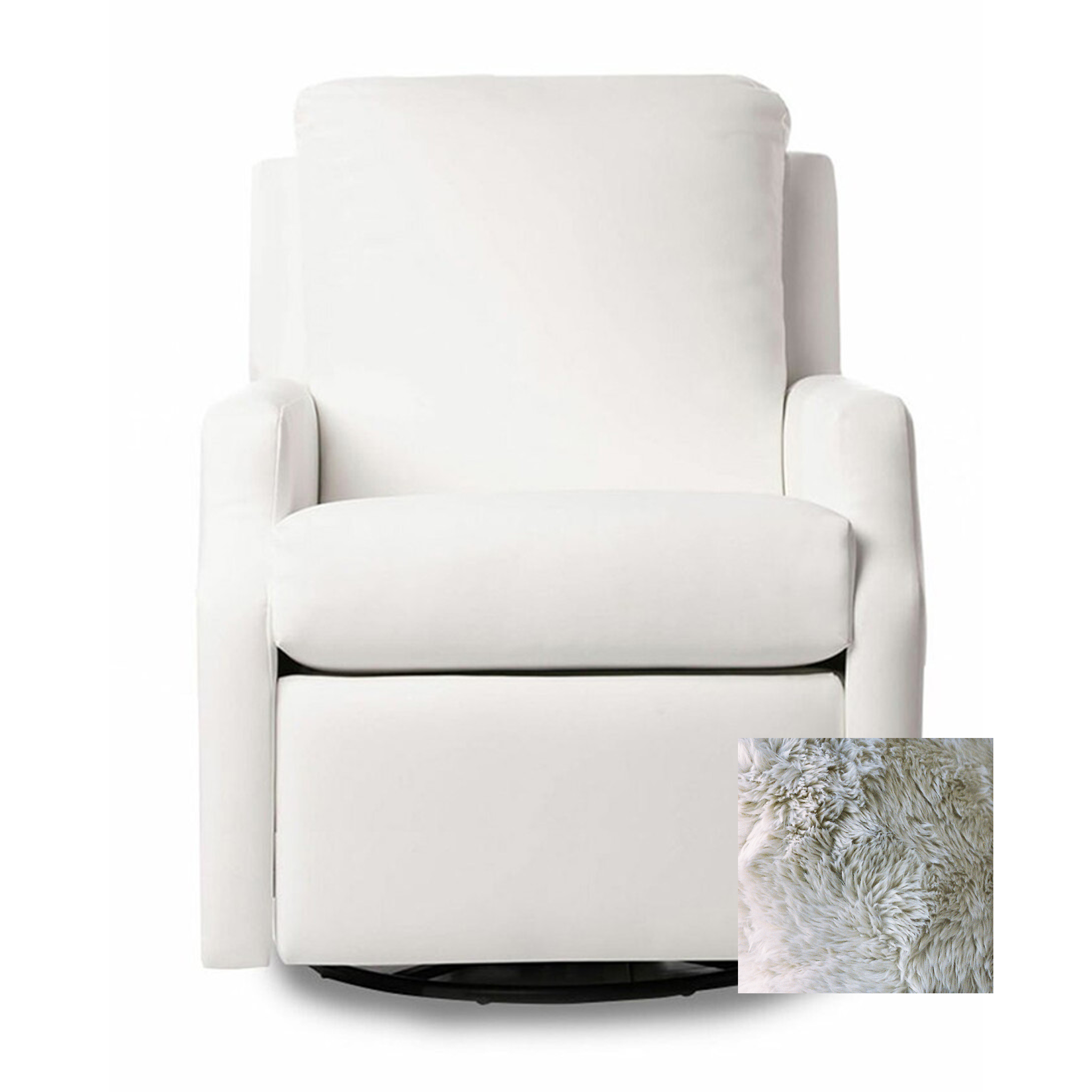 Oilo Harlow Gliding Swivel Nursery Recliner - Tots to Teens Furniture