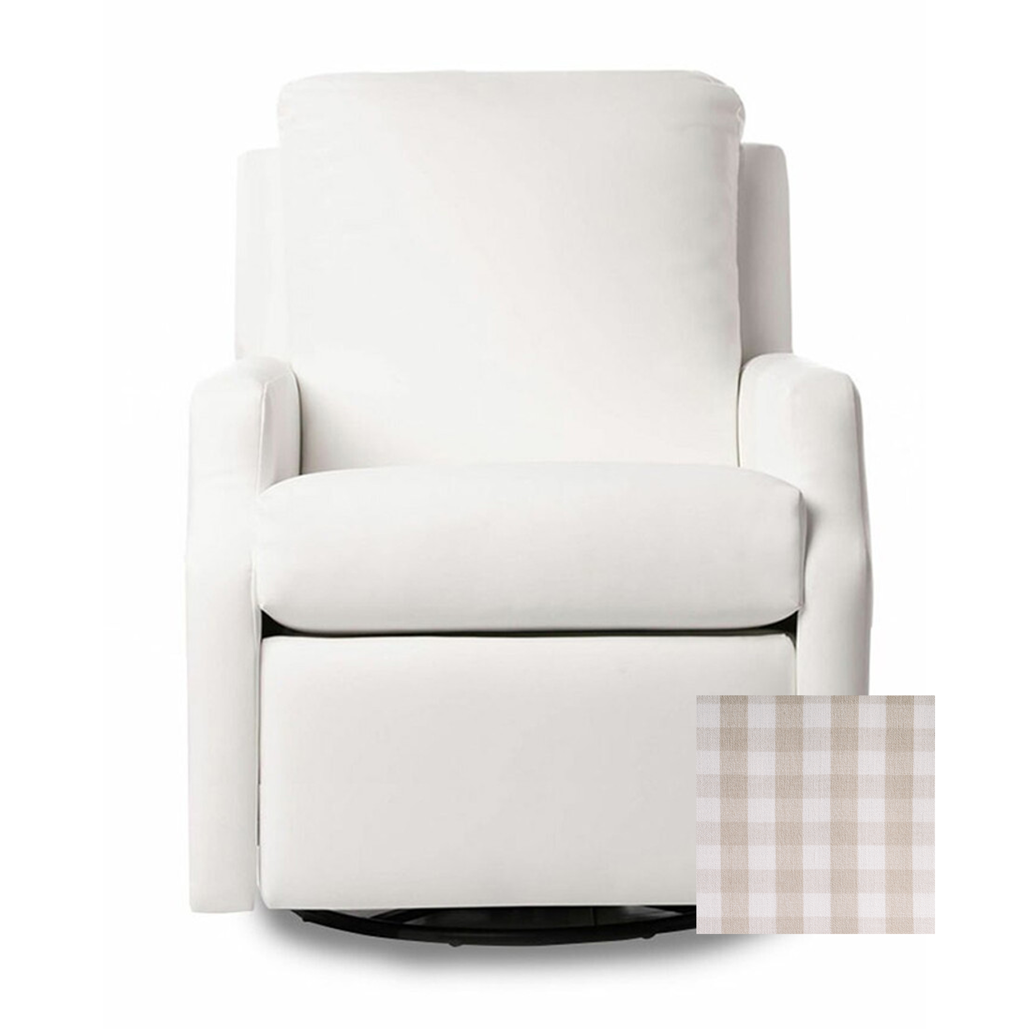 Oilo Harlow Gliding Swivel Nursery Recliner - Tots to Teens Furniture