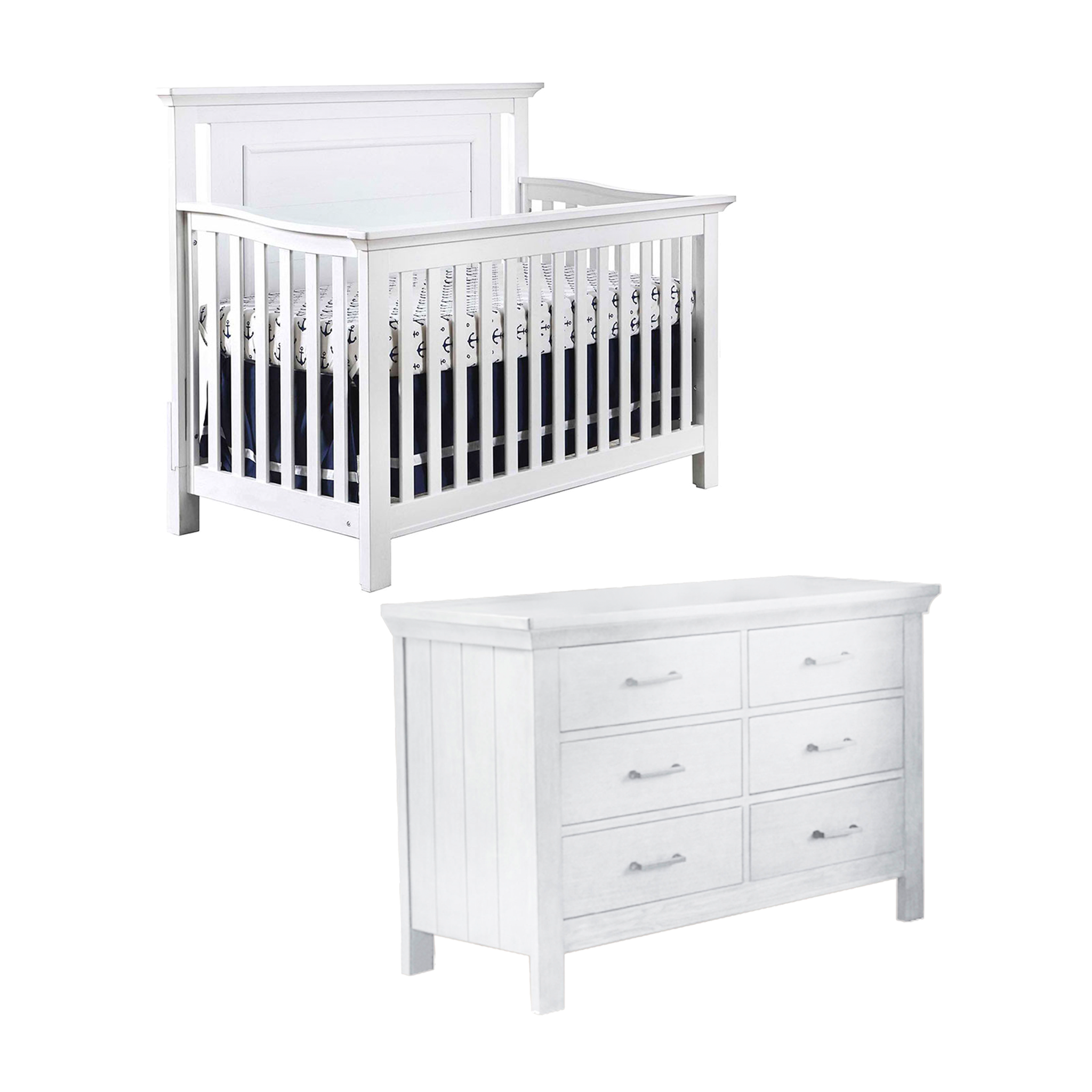 Como Flat Top Forever Crib + Dresser Bundle - Tots to Teens Furniture