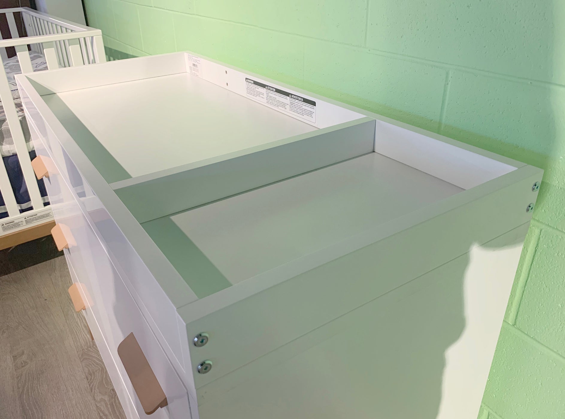 Changing Tray For Caravaggio 3 Drawer Dresser (Made in Italy) - Tots to Teens Furniture