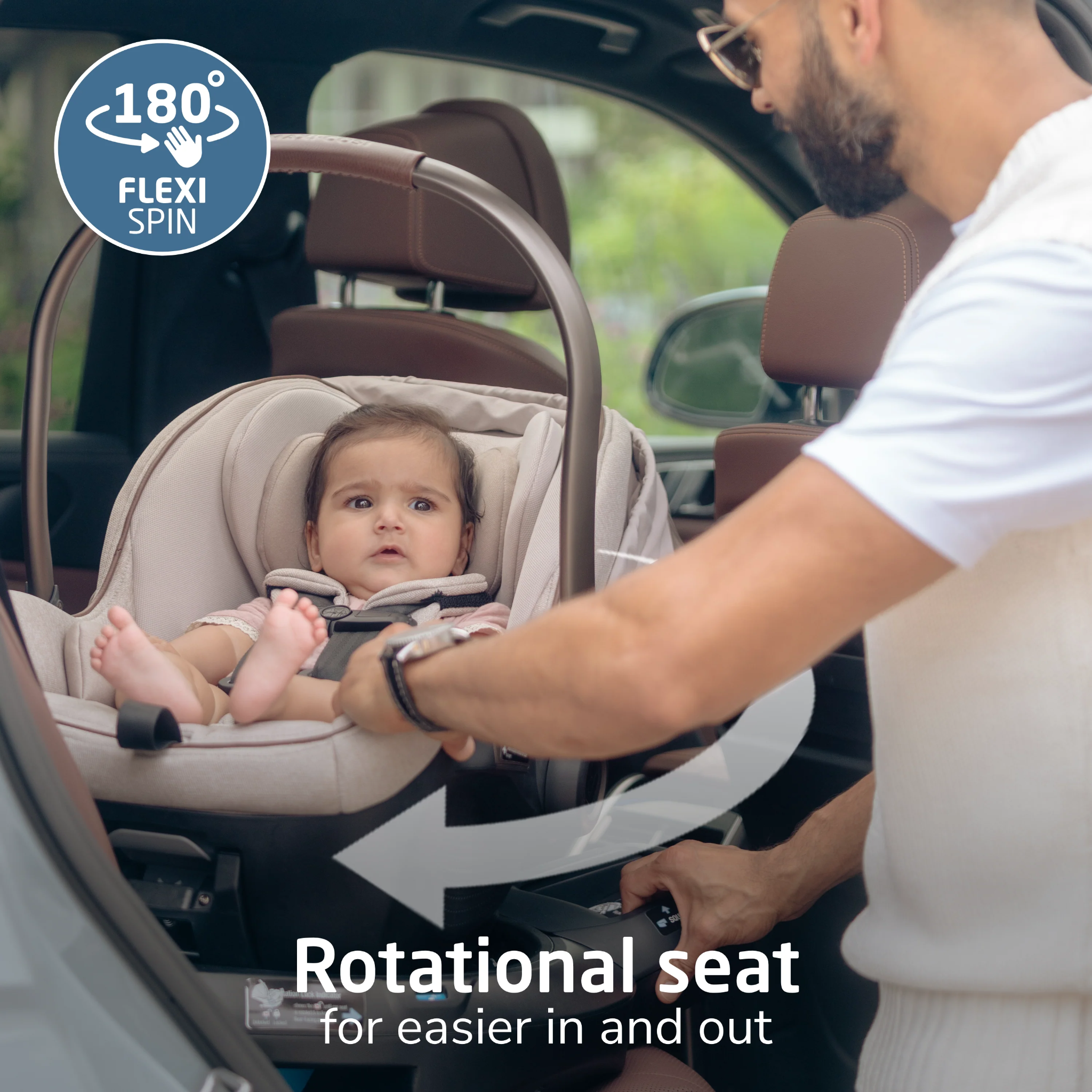 Peri™ 180° Rotating Infant Car Seat - Tots to Teens Furniture