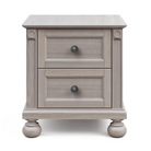 Romina Dakota 2 Drawer Nightstand Ash Pewter - Tots to Teens Furniture