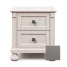 Romina Dakota 2 Drawer Nightstand Washed Grey Pewter - Tots to Teens Furniture